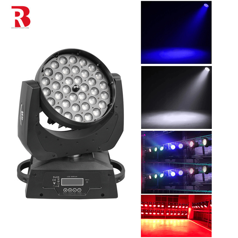 380 وات LED WASH حرکت سر 36 * 10W RGBW روشنایی صحنه برای نمایش های تجاری