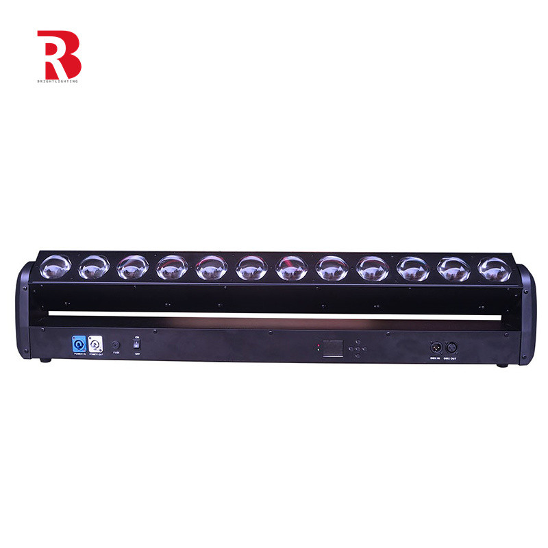 12pcs 30W RGBW 4in1 شعاع LED 3 درجه نور بار روشنایی صحنه برای استودیوی تئاتر