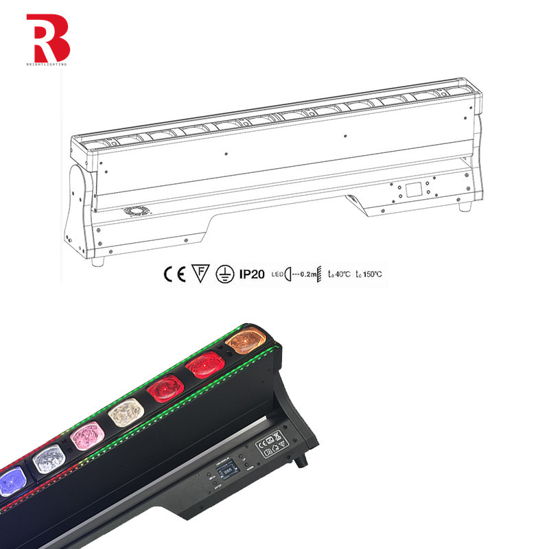164*0.5w RGB 3in1 LED Bar Beam Moving Head برای نمایش های تئاتر