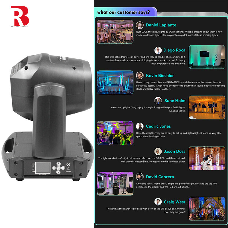 8000K DMX512 حرکت سر 100W LED Spot Beam روشنایی صحنه برای تئاتر و استودیو