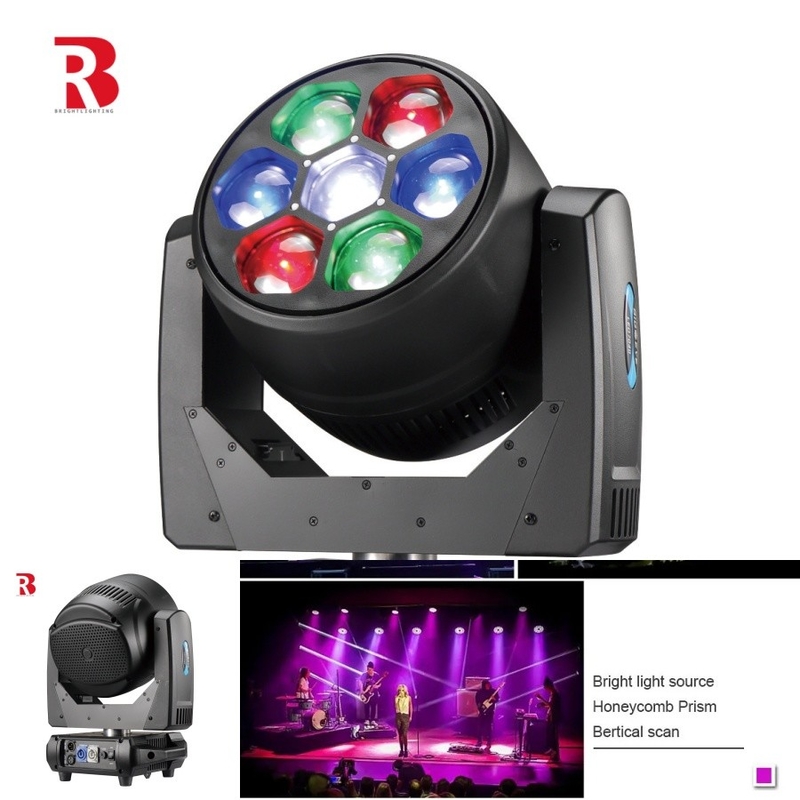 RGBW 4in1 LED پویا 7x40W حرکت چراغ سر برای محیط استودیو و مجموعه فیلم