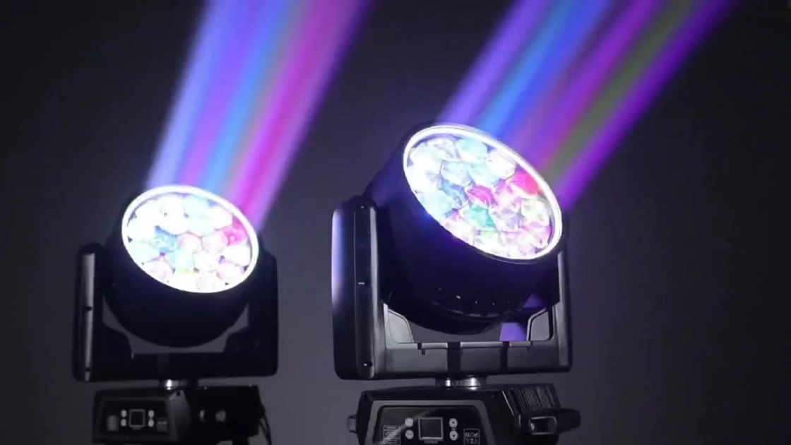 DMX512 در فضای باز 12pcs 40w RGBW زوم واش LED Beeye روشنایی صحنه برای دی جی دیسکو