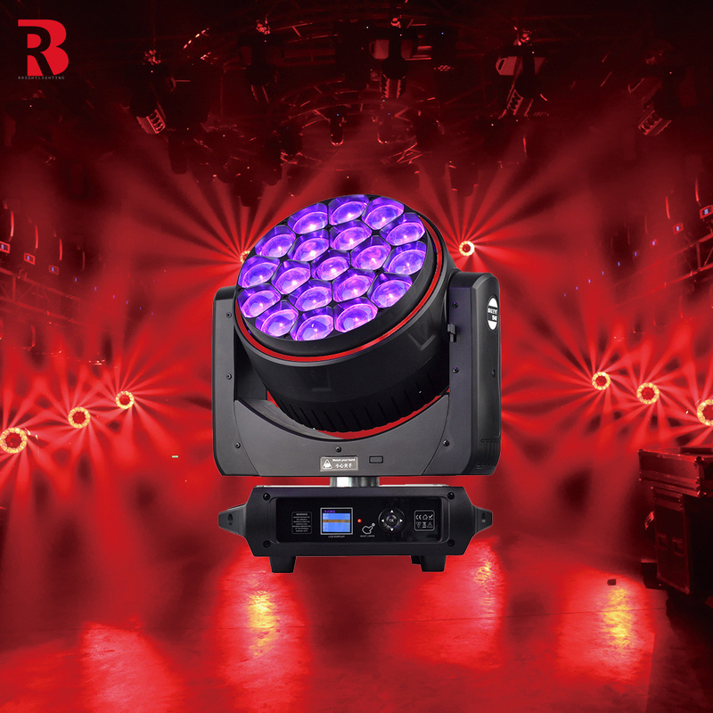 درجه IP20 19 * 40W LED حرکت سر صحنه نور کیفیت بالا