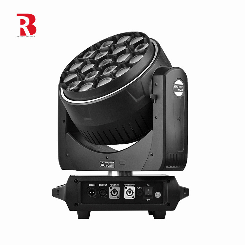 19*40W قدرت بالا RGBW 4in1 LED زوم LED حرکت چراغ سر برای کنسرت مهمانی