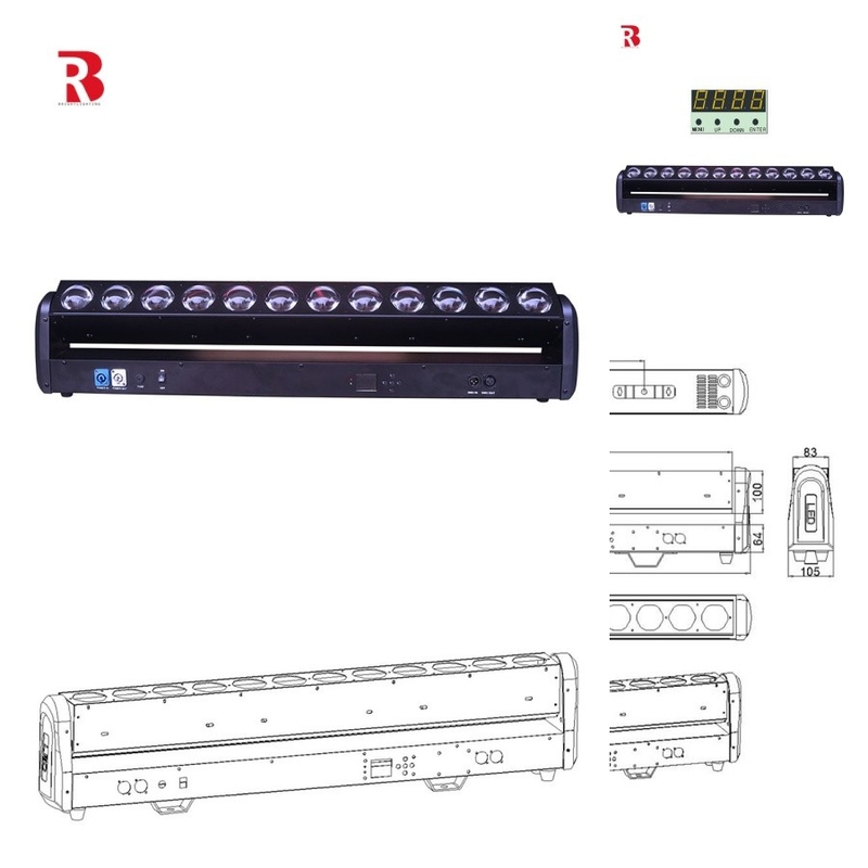 روشنایی دیسکو Led stage Rgb DJ Nightclub رقص حرکت نور سر برای صحنه