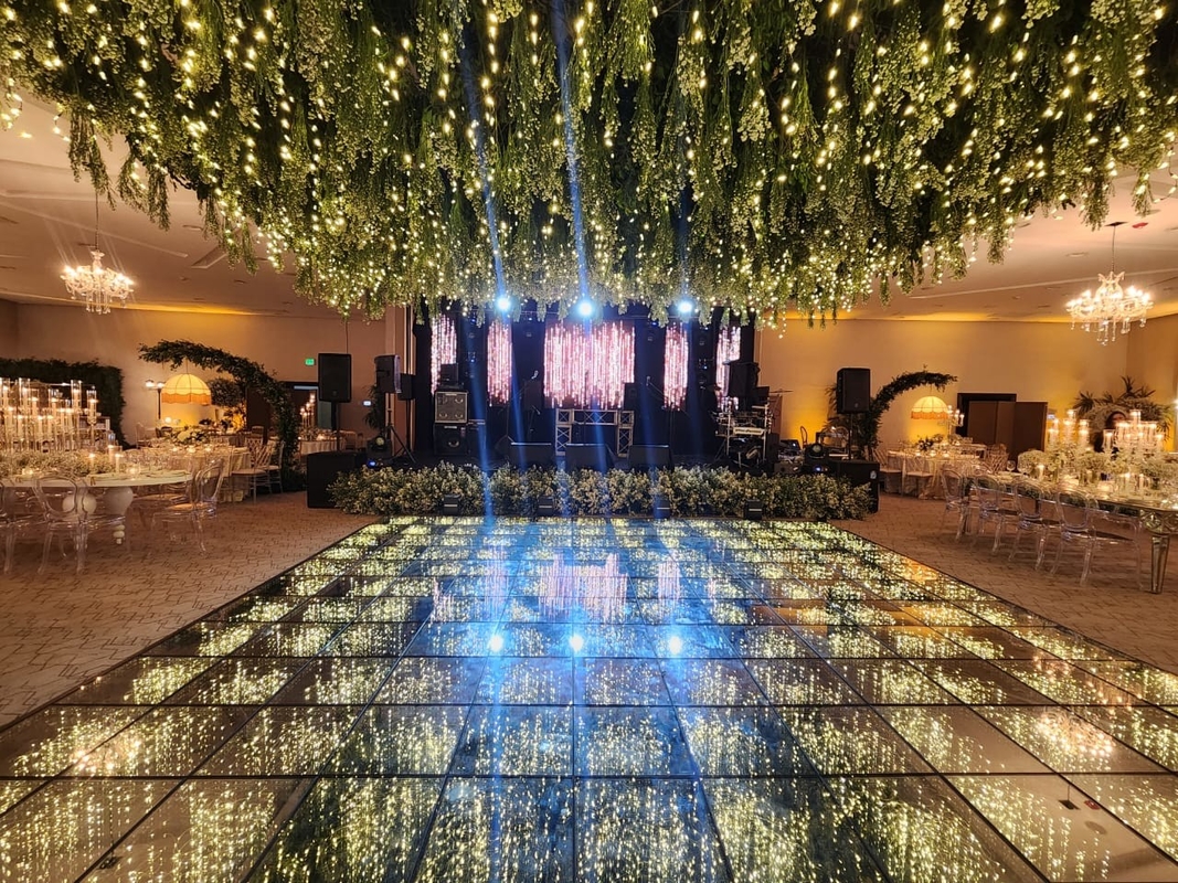 فلز آلومینیوم LED سطح رقص با صفحه نمایش LCD