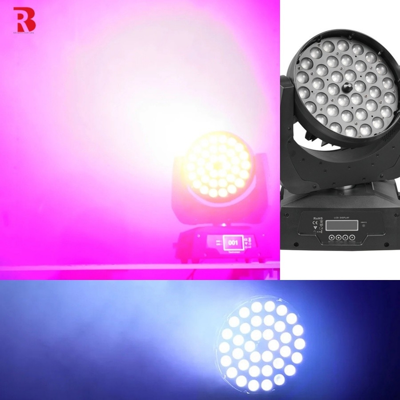 36pcs X 10w Rgbw 4in1 زوم LED حرکت سر شستشوی نور عروسی نشان می دهد تجهیزات روشنایی صحنه