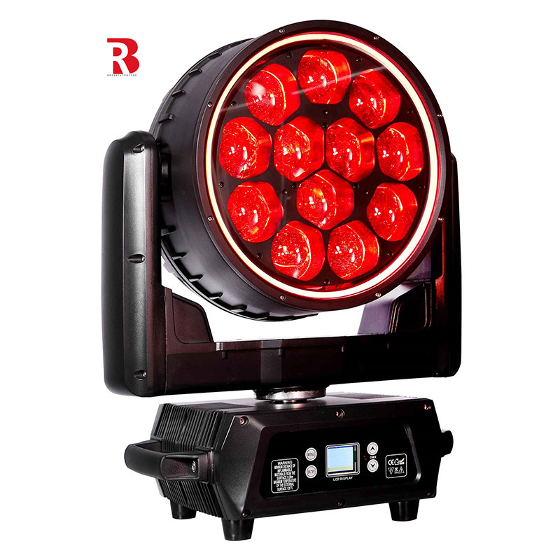 چراغ LED حرکت کننده 12 * 40W DMX512 ضد آب چراغ صحنه LED برای مهمانی بار