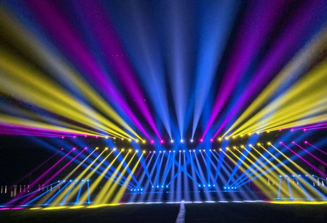 150W LED Beam Spot Gobo DJ stage light چراغ های جلو متحرک ارزان قیمت