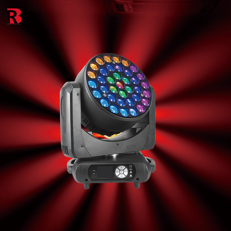 چراغ LED حرکت کننده 48CH روشنایی بالا 37 * 15W LED RGBW برای مهمانی