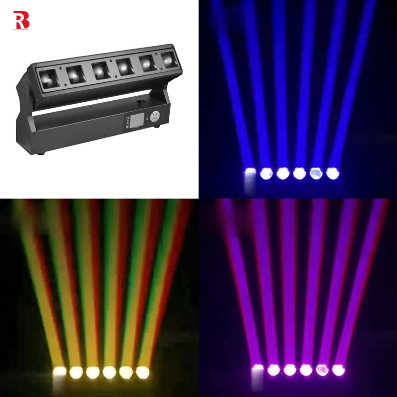 چراغ های حرفه ای دی جی دیسکو تجهیزات دی جی 6pcs 40w RGBW 4in1 Led Par Bar روشنایی صحنه