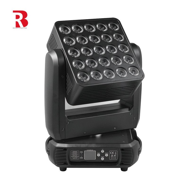 25 X 10W RGBW 4in1 LED ماتریس حرکت نور سر برای روشنایی حرفه ای صحنه
