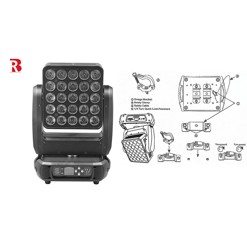 4in1 Matrix Light LED Moving Head عروسی ها تزئین صحنه تجهیزات دی جی