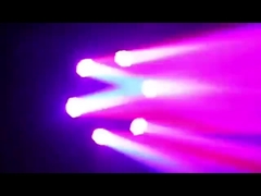 3in1 لیزر Beeye Beam حرکت نور سر 6 CREE 10W RGBW لامپ های لامپ