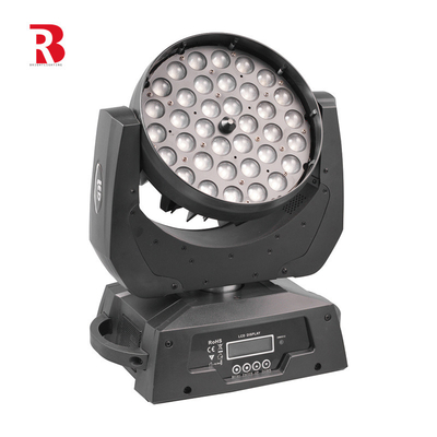 IP20 LED حرکت نور سر 10w * 36 RGBW نور صحنه برای مراسم عروسی