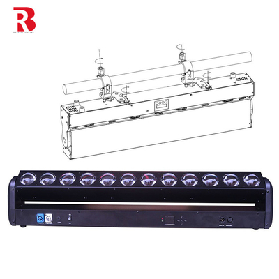 DMX512 LED Pixel Bar 12pcs 30W RGBWW 4-In-1 LED Beam Wash Light برای مهمانی