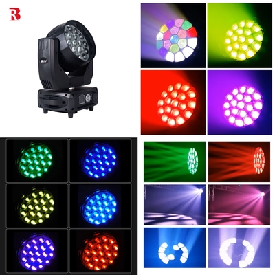 LED حرکت سر 19 * 15 4in1 Beeye مرحله DMX512 شستشو زوم نور برای باشگاه حزب