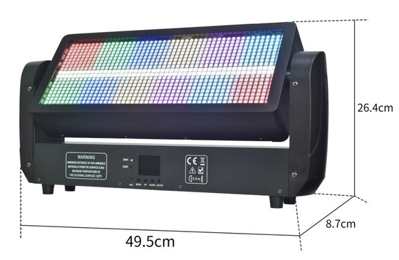 BR-864 RGB 8 + 8 RGB حرکت سر LED Strobe نور 300W قدرت